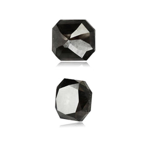 0.98 Cts Natural Fancy Black Diamond AAA Quality Rectangular Cut
