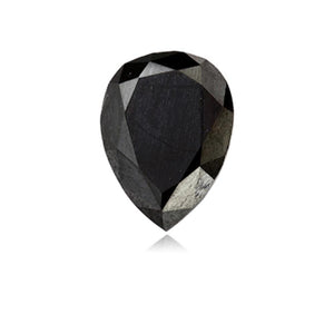 0.51 Cts Natural Fancy Black Diamond AAA Quality Pear Cut