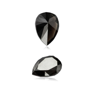0.51 Cts Natural Fancy Black Diamond AAA Quality Pear Cut