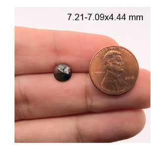 1.49 Cts Treated Fancy Black Diamond AA Quality Round Cut