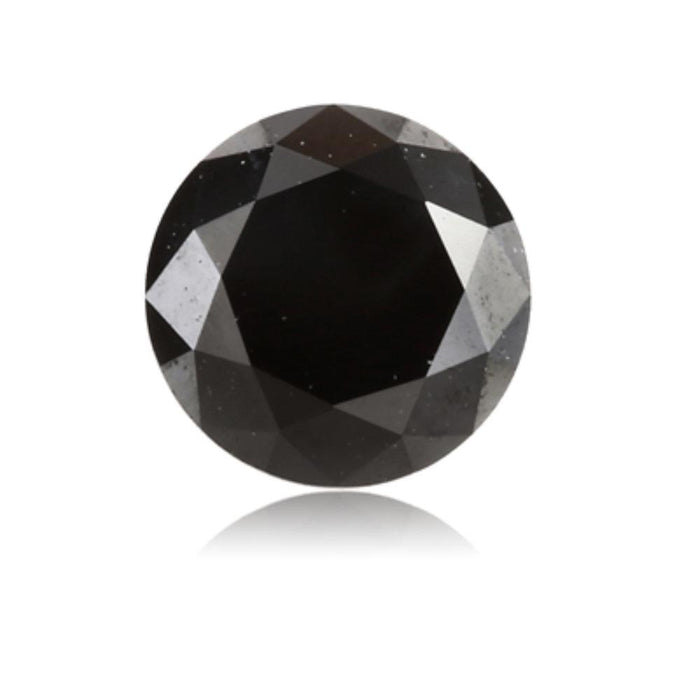 0.31 Cts Treated Fancy Black Diamond AAA Quality Round Cut