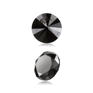 0.33 Cts Treated Fancy Black Diamond AAA Quality Round Cut