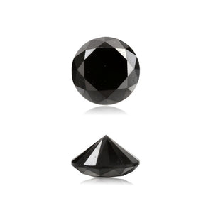 0.33 Cts Treated Fancy Black Diamond AAA Quality Round Cut