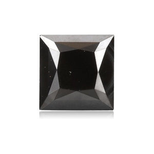 1.01 Cts Treated Fancy Black Diamond AAA Quality Princess Cut