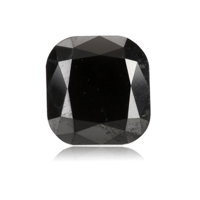 1.09 Cts Treated Fancy Black Diamond AA Quality Cushion Cut