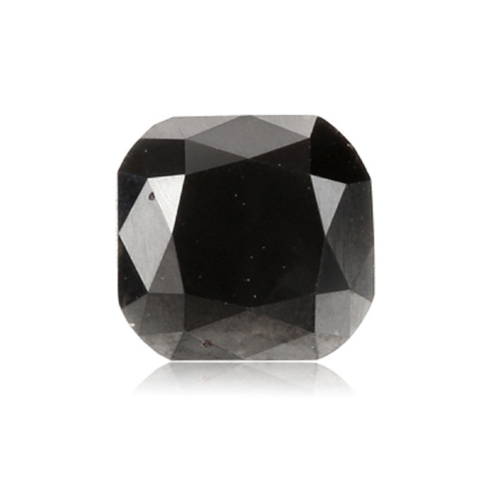 1.18 Cts Treated Fancy Black Diamond AA Quality Cushion Cut