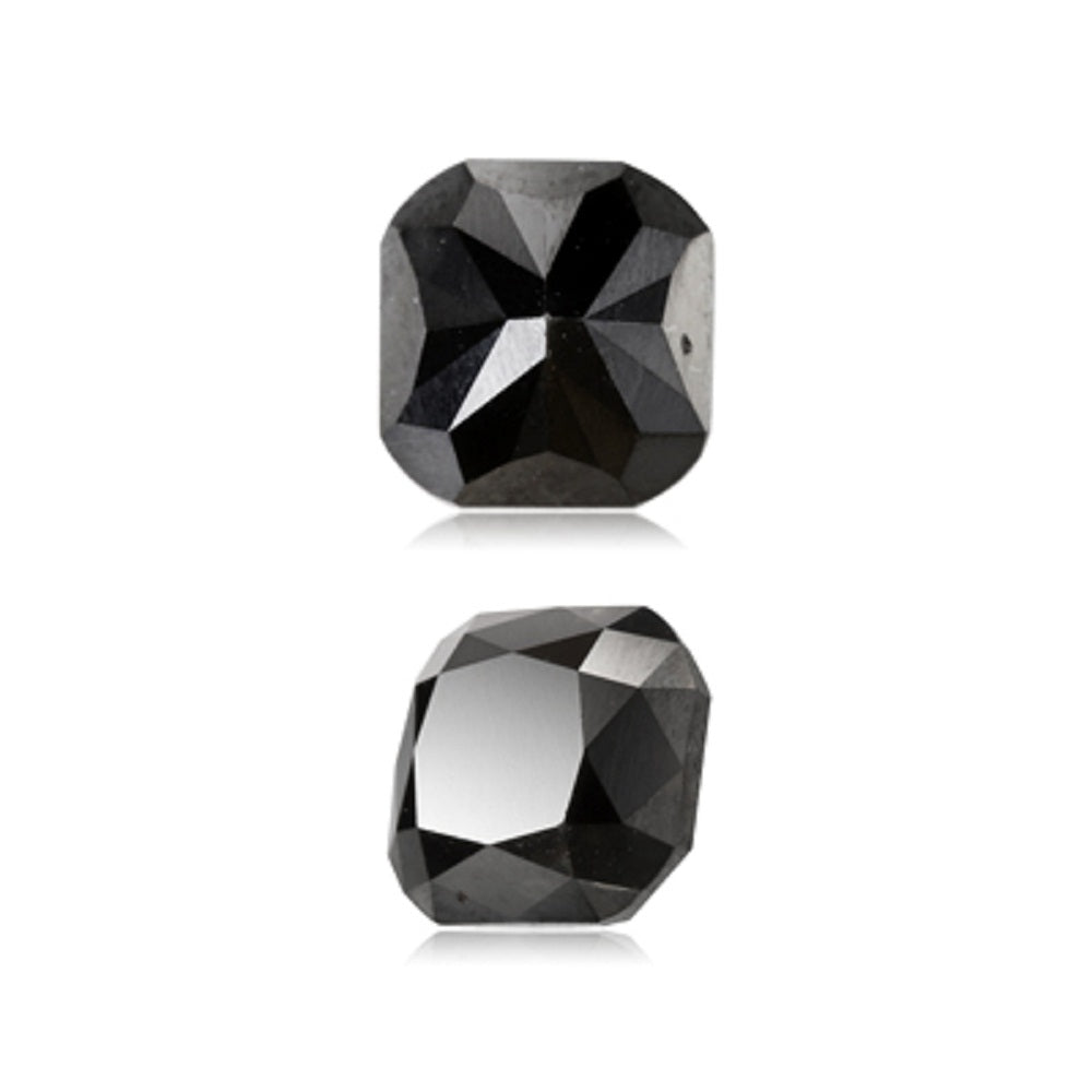 1.18 Cts Treated Fancy Black Diamond AA Quality Cushion Cut