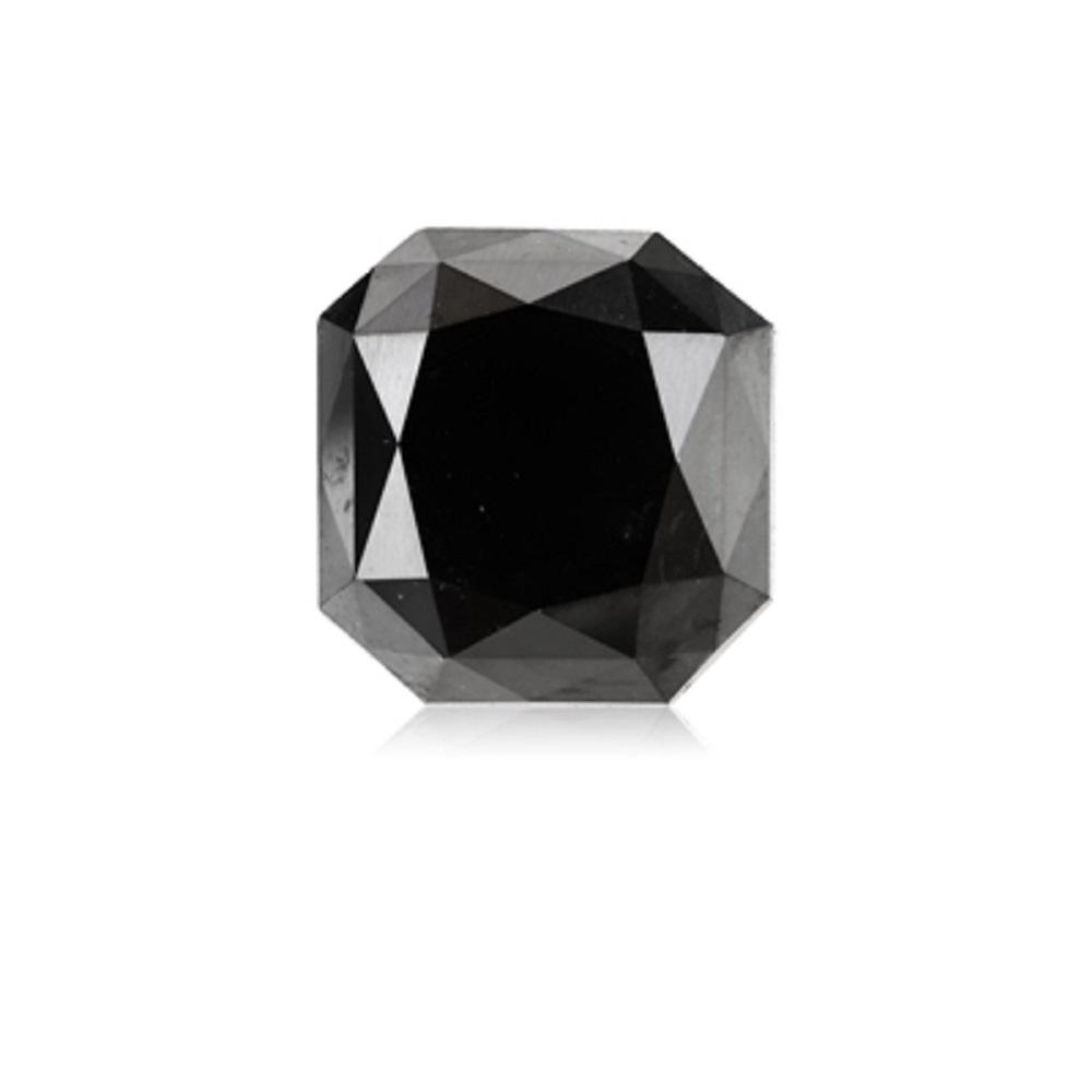 8.99 Cts GIA Natural Rectangular Black Diamond Instagem