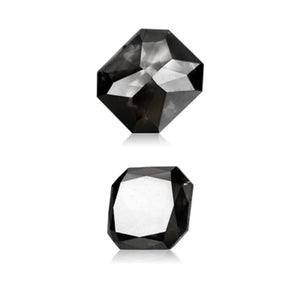 1.05 Cts Natural Fancy Black Diamond AA- Quality Rectangular Cut