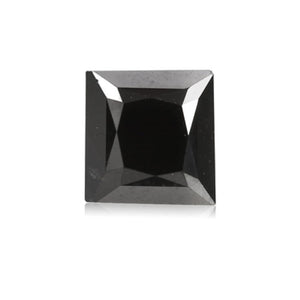 1.01 Cts Treated Fancy Black Diamond AA Quality Princess Cut