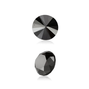 0.36 Cts Treated Fancy Black Diamond AAA Quality Round Cut