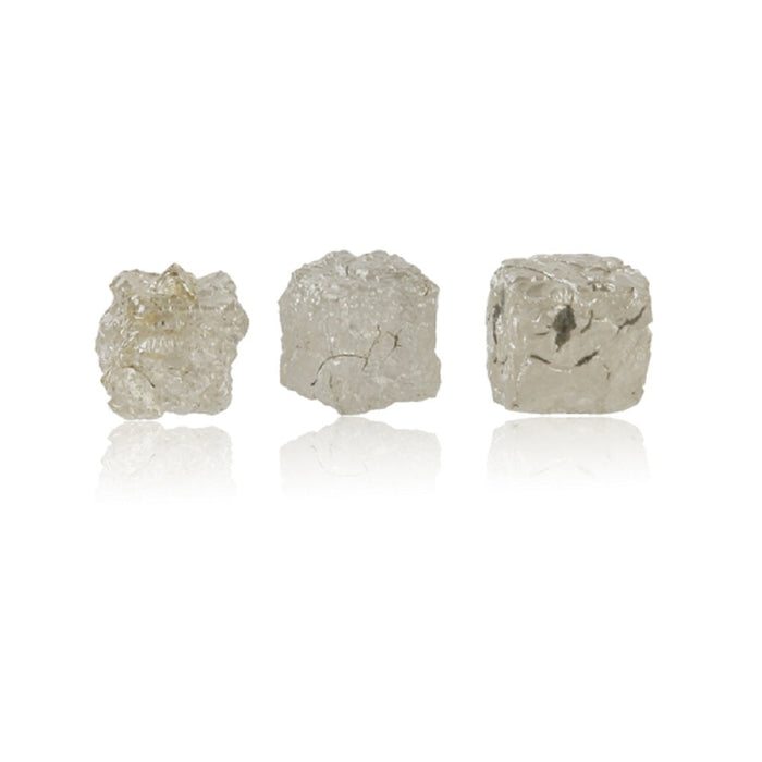 2.12 Cts Grayish Yellowish Diamond Collectors Item ( 3 pcs ) Loose Rough Diamonds