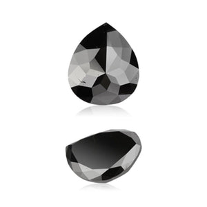 2.52 Cts Natural Fancy Black Diamond AAA Quality Pear Cut