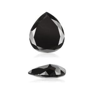 2.52 Cts Natural Fancy Black Diamond AAA Quality Pear Cut