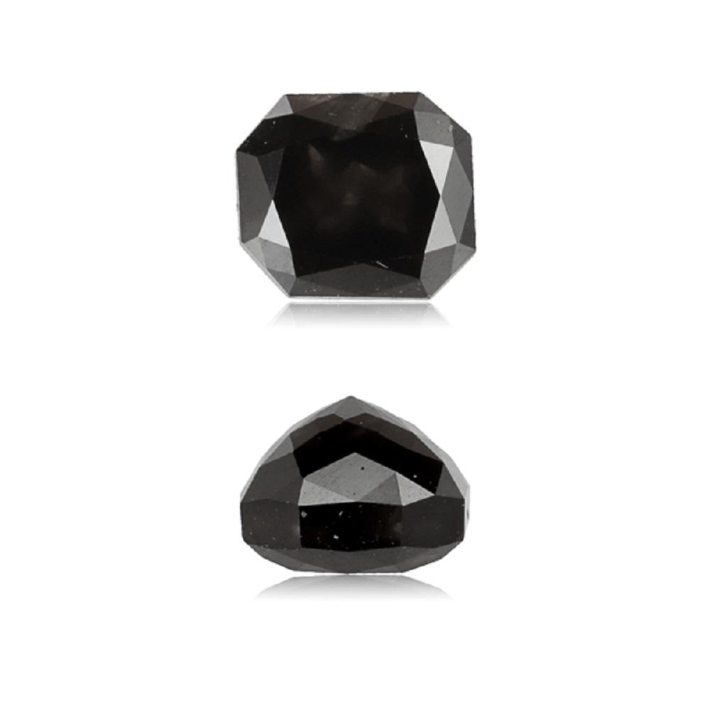 1.07 Cts Treated Fancy Black Diamond AAA Quality Rectangle Cut