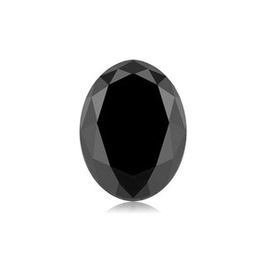 Treated Fancy Black Diamond Oval Cut