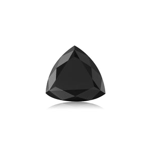 Treated Fancy Black Diamond Trillion Cut