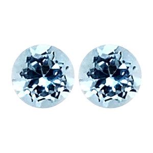 Round Cut Loose Sky Blue Topaz