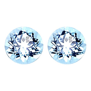 Round Cut Loose Sky Blue Topaz