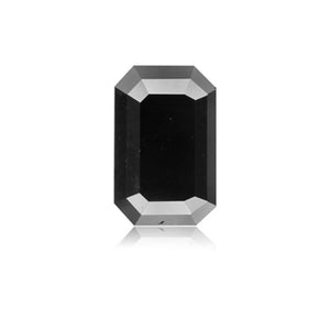 2.52 Cts Treated Fancy Black Diamond AAA Quality Emerald Cut