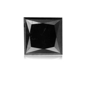 1.47 Cts Natural Fancy Black Diamond AAA Quality Princess Cut