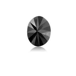 2.12 Cts Treated Fancy Black Diamond AAA Quality Oval Cut