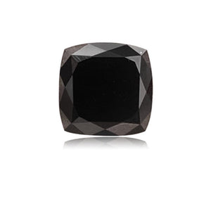 1.85 Cts Treated Fancy Black Diamond AAA Quality Cushion Cut