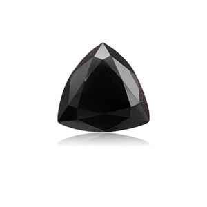 3.81 Cts Treated Fancy Black Diamond AAA Quality Trillion Cut