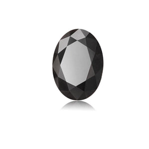 5.73 Cts Treated Fancy Black Diamond AAA Quality Oval Cut