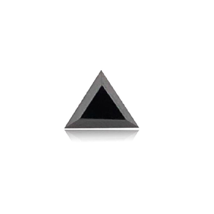Treated Fancy Black Diamond Triangle Cut