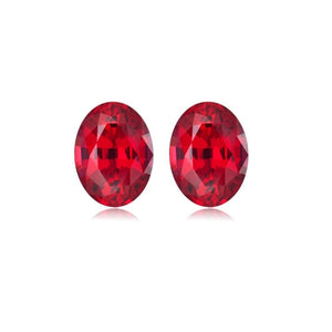 Synthetic Corundum Ruby Oval Cut