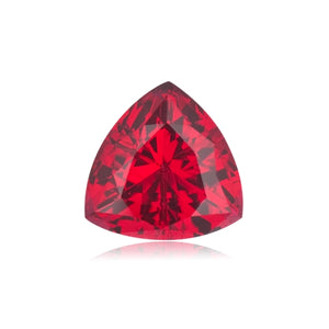 Synthetic Rough Corundum Ruby Trillion Cut