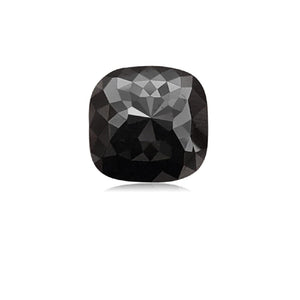 4.01 Cts Treated Fancy Black Diamond AAA Quality Cushion Cut