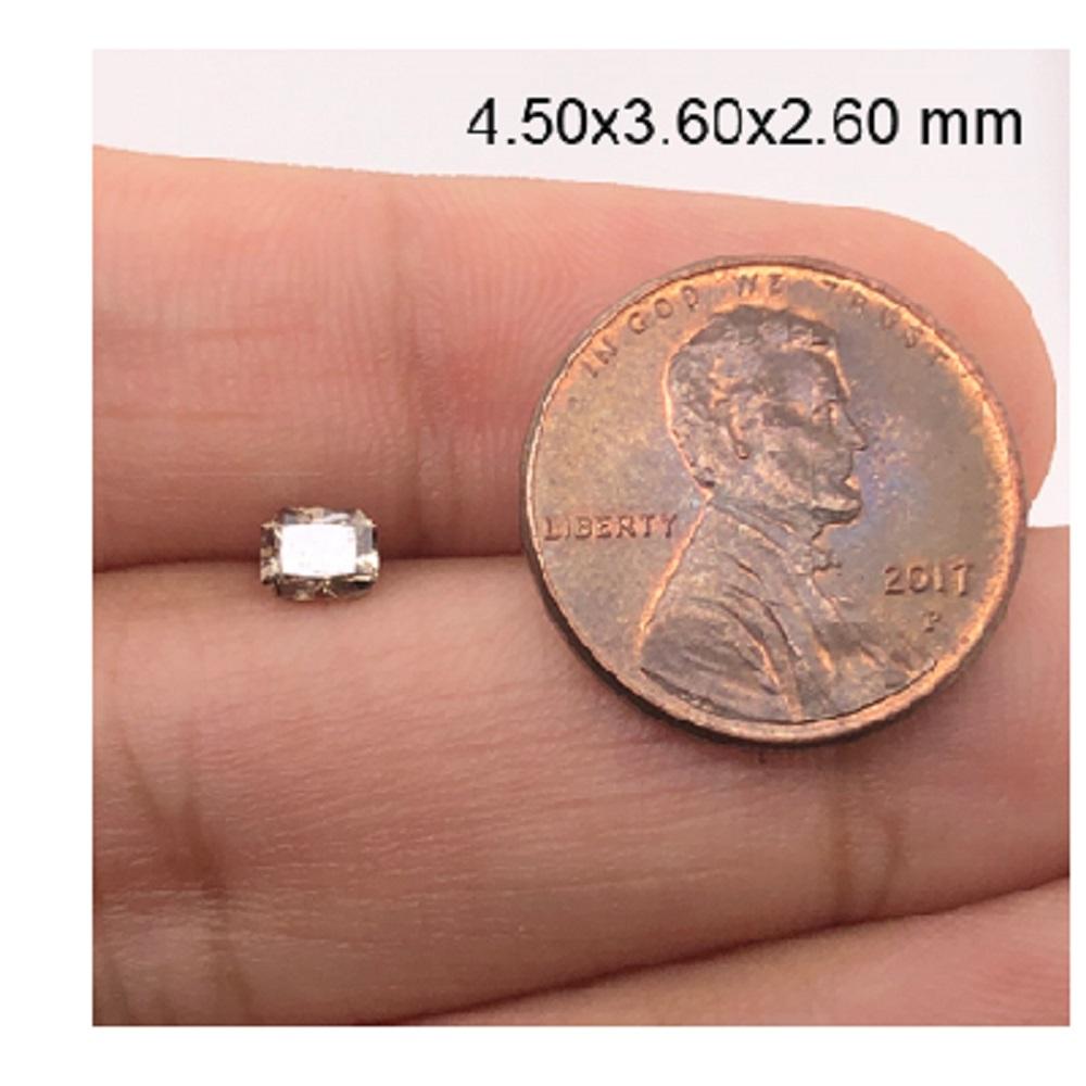 0.38 Cts Natural Fancy Brown Diamond VS1 Quality Emerald Cut