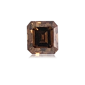 0.39 Cts Natural Fancy Brown Diamond VS1 Quality Emerald Cut