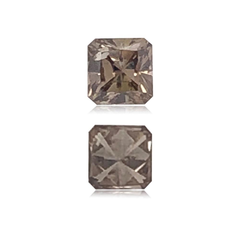 0.35 Cts Natural Fancy Brown Diamond VS1 Quality Princess Cut