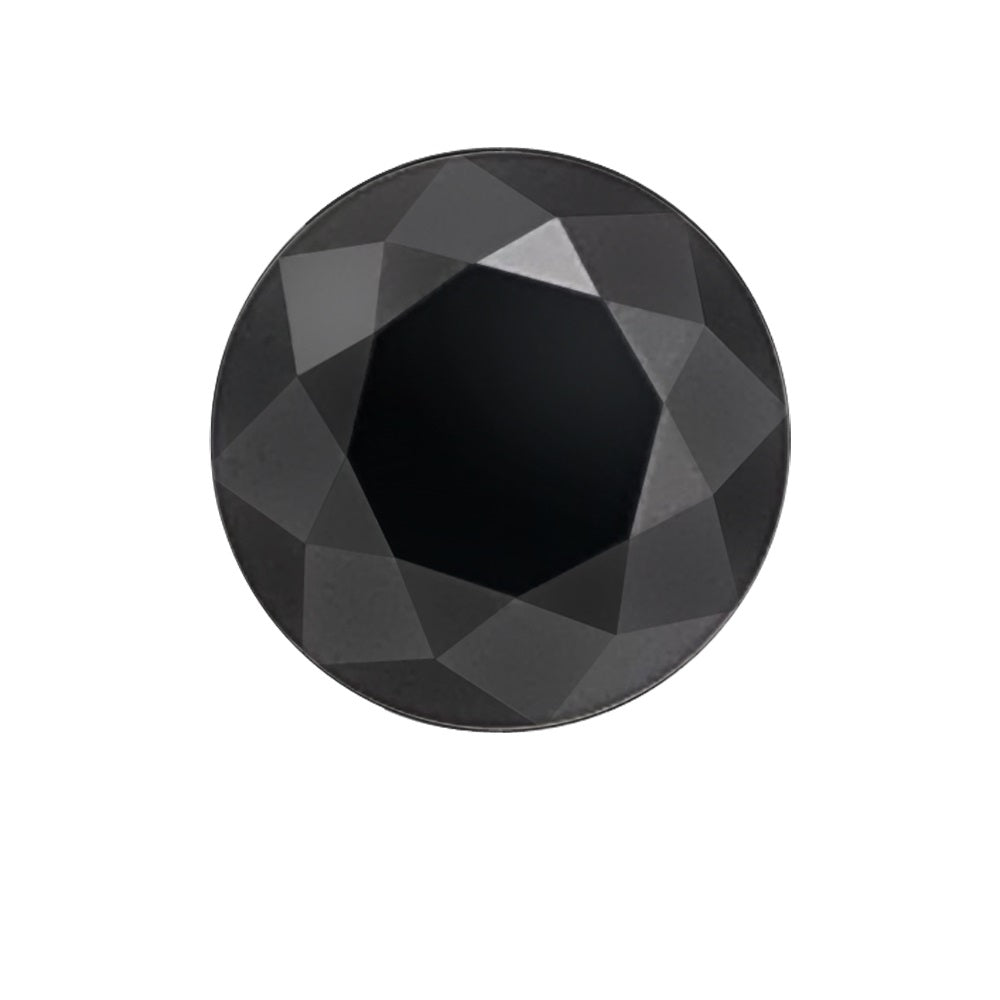 Paire De Diamants Noirs 2,33 Carats - Diamants Ronds Loose - Neuf Sans Boîte