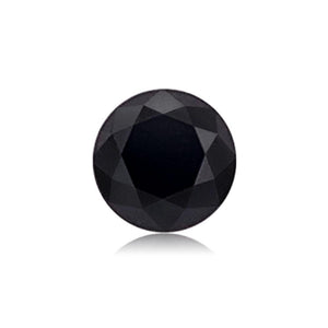 2.97 Cts Treated Fancy Black Diamond AAA Quality Round Cut