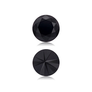 2.97 Cts Treated Fancy Black Diamond AAA Quality Round Cut