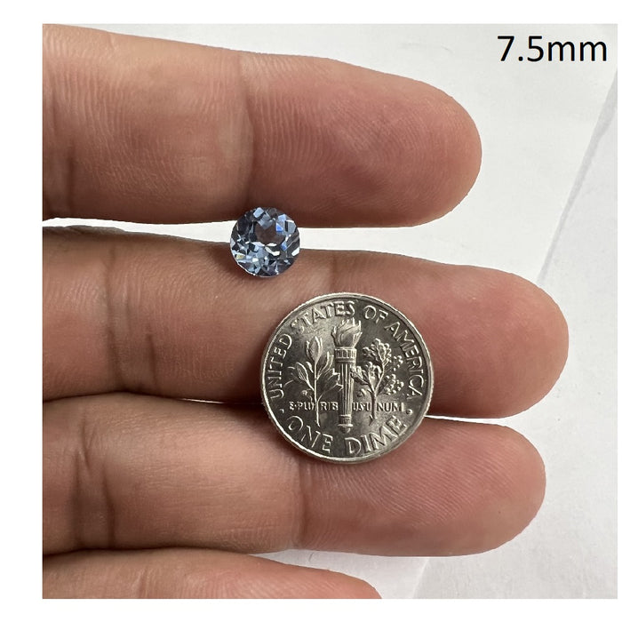 Lab Grown Aquamarine Spinel Round Cut