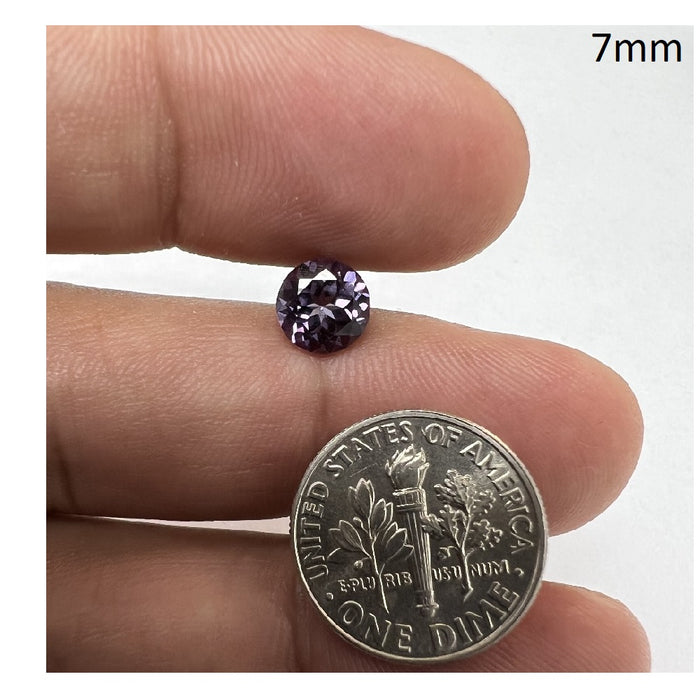Premium Synthetic Color Change Sapphire Round Cut