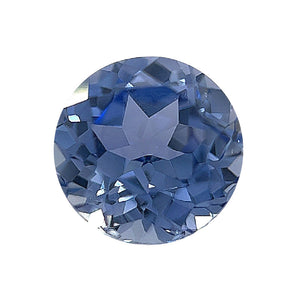 Lab Grown Ceylon Light Blue Sapphire Round Cut