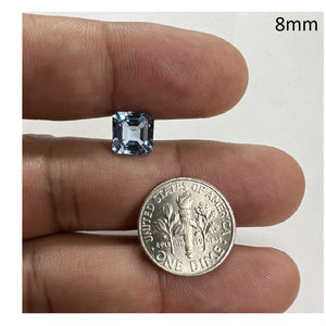 Lab Grown Aquamarine Spinel Asscher Cut