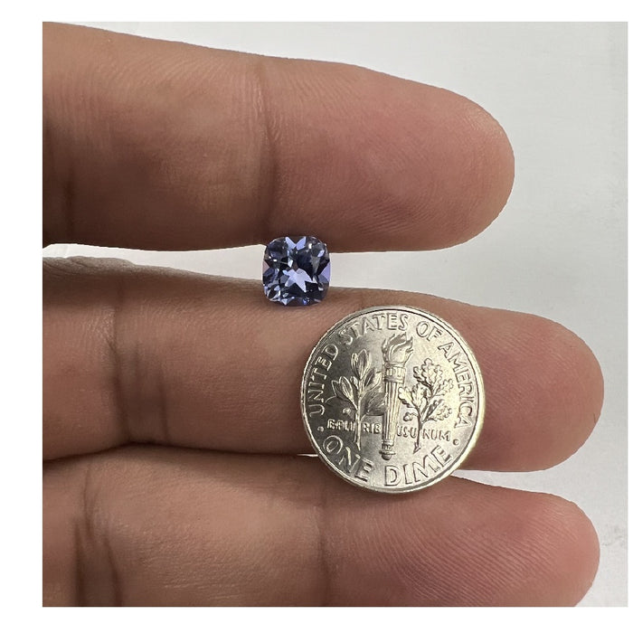 Lab Grown Ceylon Light Blue Sapphire Cushion Cut - (Squarish)