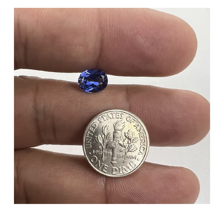 Lab Grown Tanzanite Sapphire Oval Cut