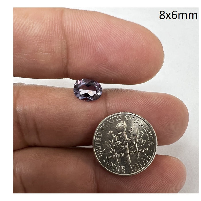 Lab Grown Color Change Sapphire Oval Cut