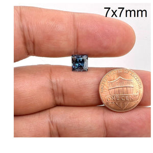 7x7mm(weight range-1.90-2.10each stone)