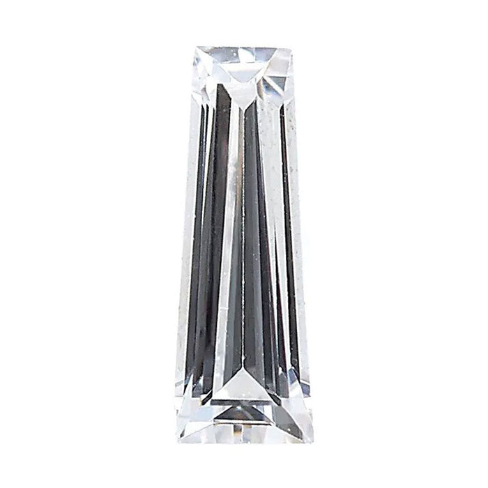 Lab Created White Cubic Zirconia Tapered Baguette Cut From 3.25x2.5x1.5MM-3.75x2.5x1.5MM