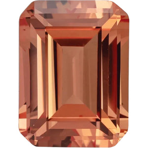 Synthetic Orange Sapphire Emerald Cut AAA Quality Available in 5x3mm - 14x10mm