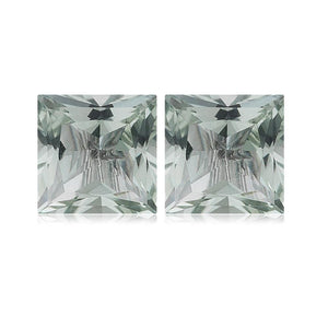 Natural Loose Green Amethyst Princess Cut